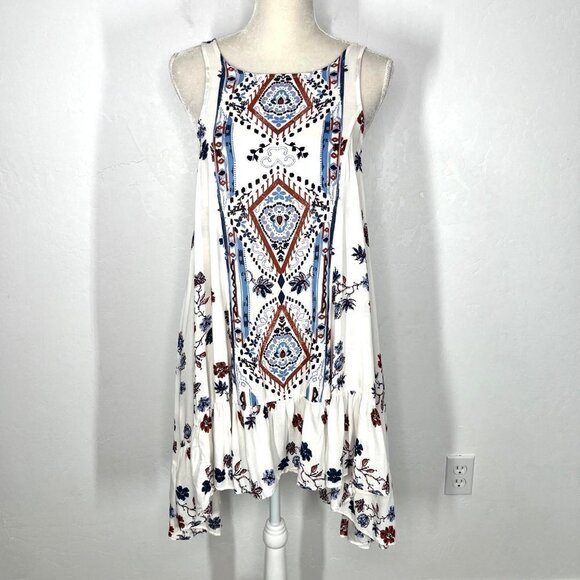 Free People Intimately Annka Boarder Slip Dress cream Floral Size XS Boho - Picture 5 of 12